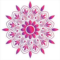 Mandala design with white background vector