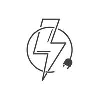 Power plug showing fast charging vector