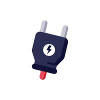 Electrical outlet and matching plug vector