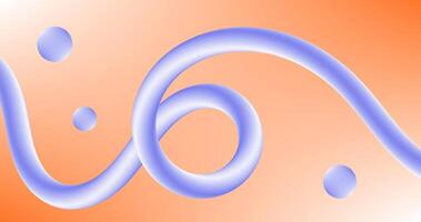 Orange Background and Blue Gradient Shape vector