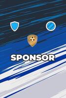 Stretchable Fabrics for Custom Sublimated Sports Jersey vector