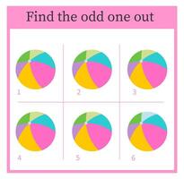 A Game for kids. logic puzzle. illustration. vector