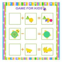 Educational game for kids. Find and draw the missing parts. Children activity page. vector