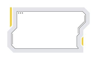 Futuristic element illustration. Colorful lower third overlay. vector