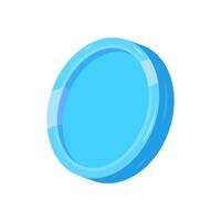 Coin flat illustration. Money currency concept. vector