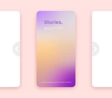 Colorful gradient vertical background. Fluid banner template illustration. Abstract background. vector