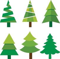 christmas tree bundle element vector