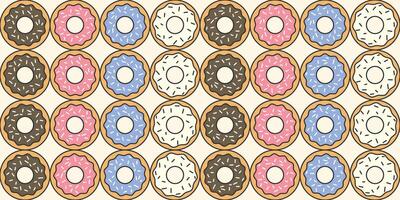Sweet donuts colorful graphic elements and illustrations collection. design vector