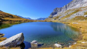 A mountain range in the background photo