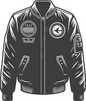 High-Low Utility Bomber Jacket vector