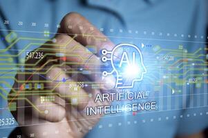The concept of using AI for processing and analysis photo