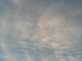 Cloudscape Against a Vibrant Blue Sky photo