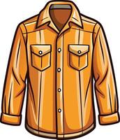 Chic Collarless Button-Up Shirt vector