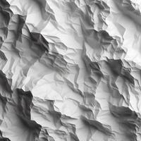 crumpled paper texture in grayscale photo