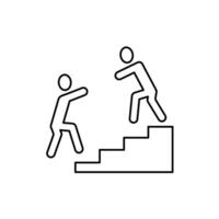assistance concept line icon. Simple element illustration. assistance concept outline symbol design. vector