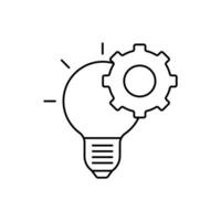 innovation concept line icon. Simple element illustration. innovation concept outline symbol design. vector
