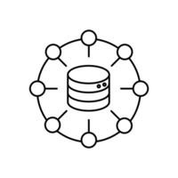 structure concept line icon. Simple element illustration. structure concept outline symbol design. vector