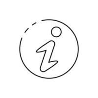 information concept line icon. Simple element illustration. information concept outline symbol design. vector