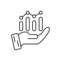 data analytics concept line icon. Simple element illustration. data analytics concept outline symbol design. vector