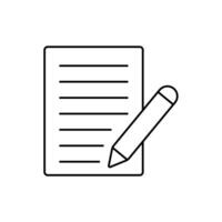 assessment concept line icon. Simple element illustration. assessment concept outline symbol design. vector