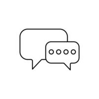 live chat concept line icon. Simple element illustration. live chat concept outline symbol design. vector