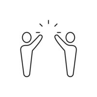 partnership concept line icon. Simple element illustration. partnership concept outline symbol design. vector