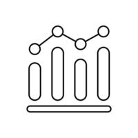data chart concept line icon. Simple element illustration. data chart concept outline symbol design. vector