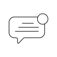 new message concept line icon. Simple element illustration. new message concept outline symbol design. vector