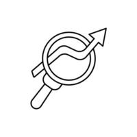 seo concept line icon. Simple element illustration. seo concept outline symbol design. vector
