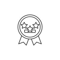 brand reputation concept line icon. Simple element illustration. brand reputation concept outline symbol design. vector