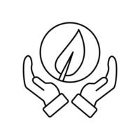 ecology concept line icon. Simple element illustration. ecology concept outline symbol design. vector