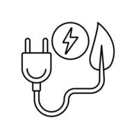 biomass concept line icon. Simple element illustration. biomass concept outline symbol design. vector
