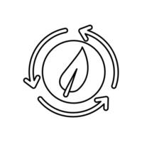 sustainable concept line icon. Simple element illustration. sustainable concept outline symbol design. vector