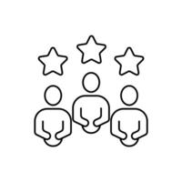 customers concept line icon. Simple element illustration. customers concept outline symbol design. vector