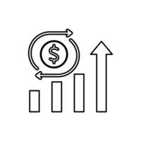 sales concept line icon. Simple element illustration. sales concept outline symbol design. vector