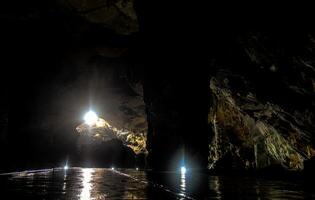 Exploring the stunning caves of Grutas de Cacahuamilpa in daylight photo