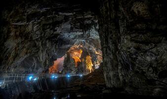 Exploring stunning rock formations in Grutas de Cacahuamilpa National Park photo