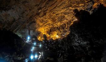 Exploration of stunning rock formations in Parque Nacional Grutas de Cacahuamilpa photo