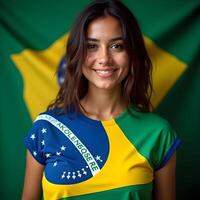 Beautiful portrait of Brazilian woman photo