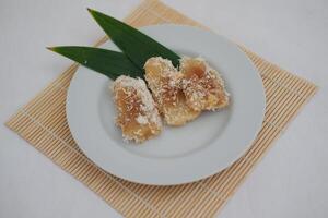 Tiwul is a traditional food from Gunung Kidul which is made from processed cassava photo