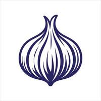 An onion icon on a white background vector