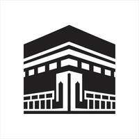 The kaaba is a building in the middle east vector
