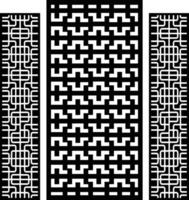 Decorative CNC laser die cut pattern vector
