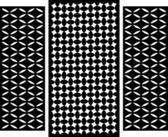 Decorative die cut laser CNC template vector