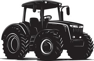 Silhouette of a simple tractor agriculture vector