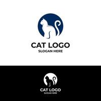 cat logo simple design template vector