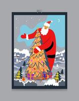 christmas design for background, banner, poster, template, flyer, brochure, card, etc vector