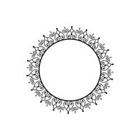 Decorative Round Circle Vectordesign With White Background vector