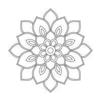 Crafted in a black stock color, the mandala features a mesmerizing arabesque pattern vector