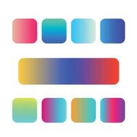 Random Colorful gradients collection Colorful radius shape gradients Set vector